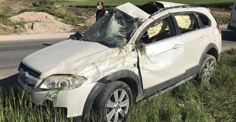 Elazığ’da Takla Atan Araçta 1’i Ağır 3 Kişi Yaralandı