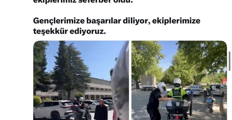 Elazığ’da yks’ye geciken adayların imdadına polis ekipleri yetişti