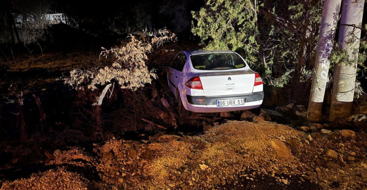 Elazığ'da Yoldan Çıkan Araçta 4 Kişi Yaralandı