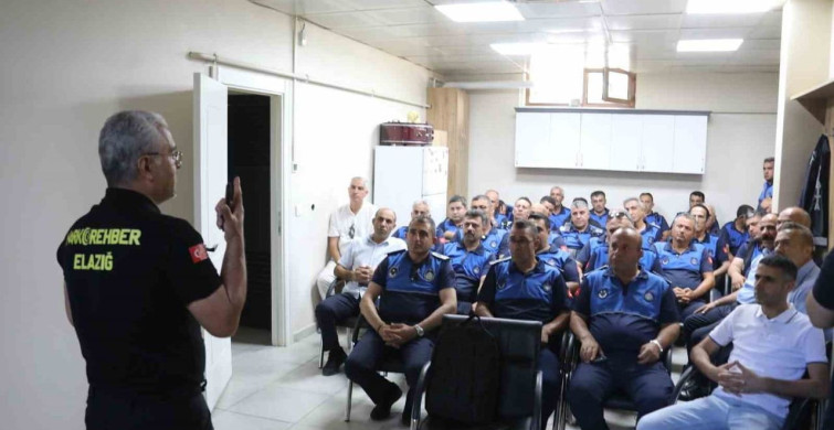 Elazığ'da zabıta personeline narkorehber eğitimi verildi