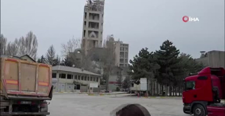 Elmadağ'daki Çimento Fabrikasında Yangın Daha Büyümeden Söndürüldü