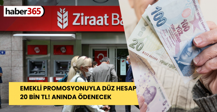 Emeklilere büyük müjde Ziraat Bankası’ndan verildi! Düz hesapla 20.000 TL nakit ödeme verilecek