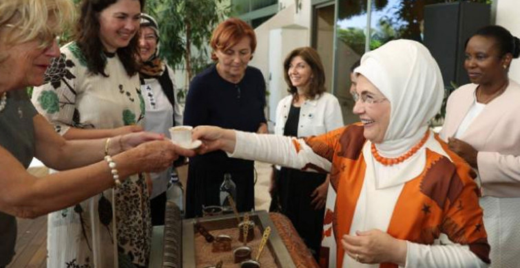 Emine Erdoğan Uluslararası Temaslarına Devam Ediyor! Antalya'da Liderlerin Eşleriyle Görüştü
