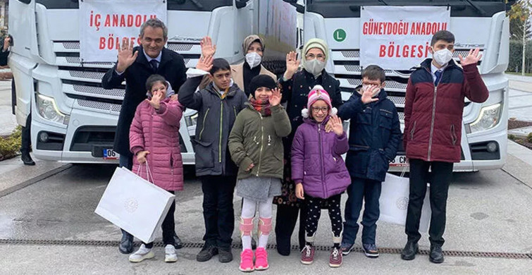 Emine Erdoğan ve Bakan Özer'den Özel öğrencilere Özel Materyaller