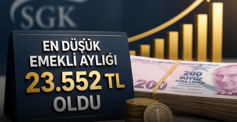 En Düşük Emekli Aylığı 23.552 TL Oldu