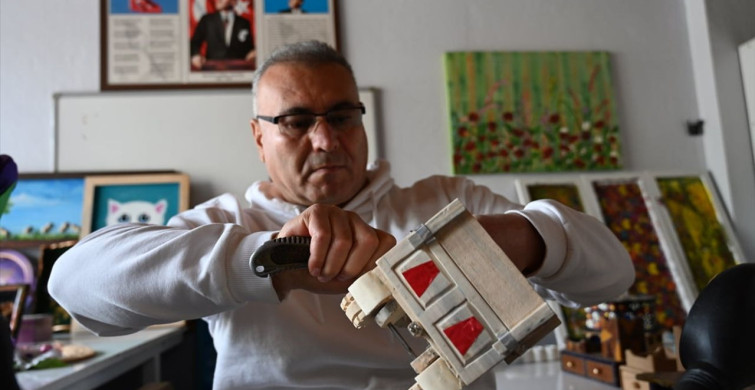 Engelli Bülent Yiğit'in Ahşap Oyuncak Serüveni