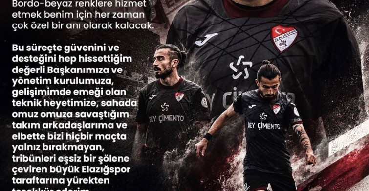 Ercan Coşkun Elazığspor'a Veda Etti