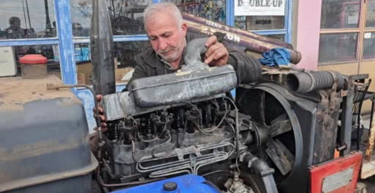 Erciş'te Tarım Sezonu Öncesi Traktör Tamirhanelerinde Yoğunluk