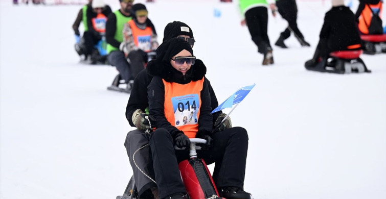 Erciyes'te 10. Eşler Arası Kızak Yarışması