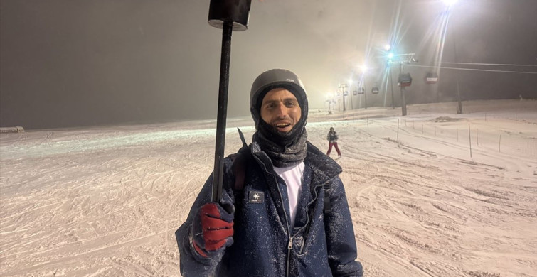 Erciyes'te Meşaleli Yeni Yıl Kutlaması