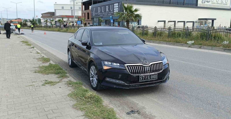 Erfelek Belediye Başkanı’nın Makam Aracı Trafik Kazası Geçirdi
