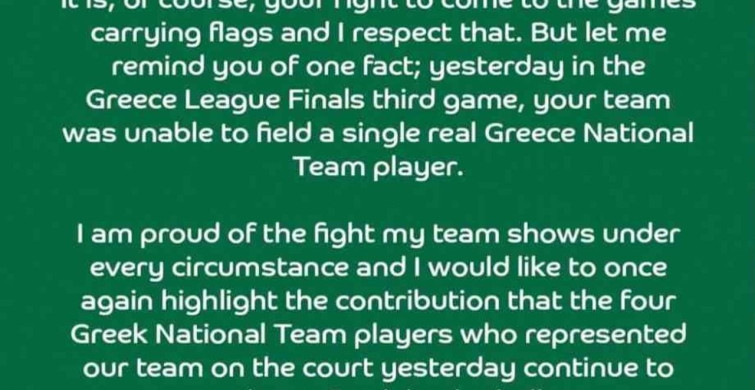 Ergin Ataman, Olympiakos Taraftarına Yanıt Verdi
