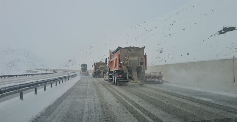 Erzincan-Sivas Yolunda Kar Etkisi