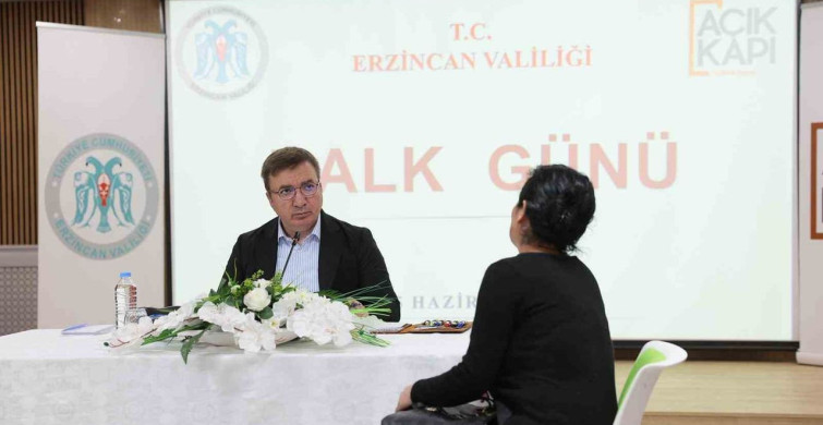 Erzincan Valisi Hamza Aydoğdu, Halk Günü'nde Vatandaşların Taleplerini Dinledi