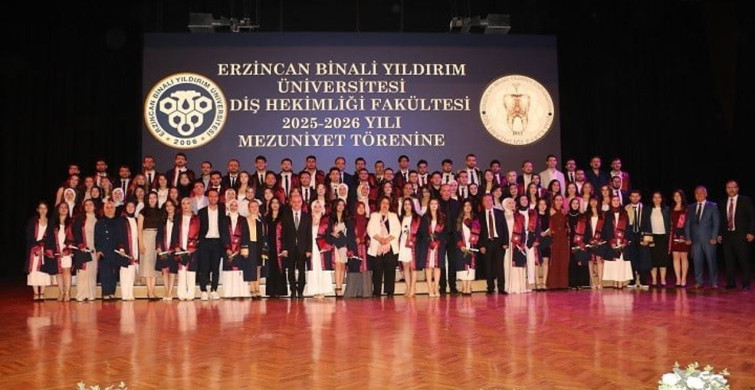 Erzincan'da 82 genç diş hekimi mezuniyet coşkusunu yaşadı