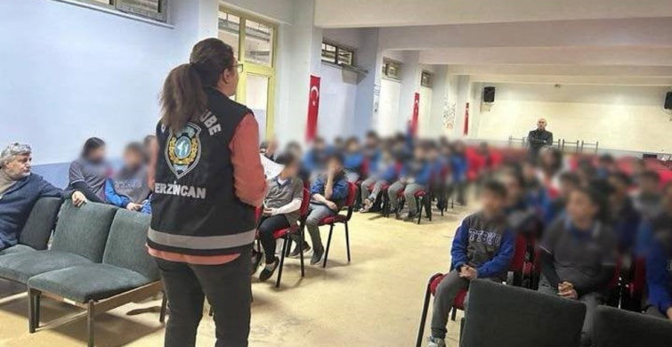 Erzincan'da Öğrencilere Güvenlik Eğitimi Verildi