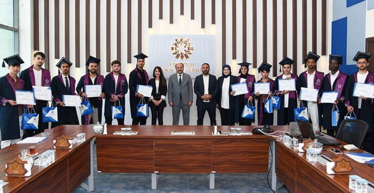 Erzurum Teknik Üniversitesi tömer mezuniyet programı düzenledi