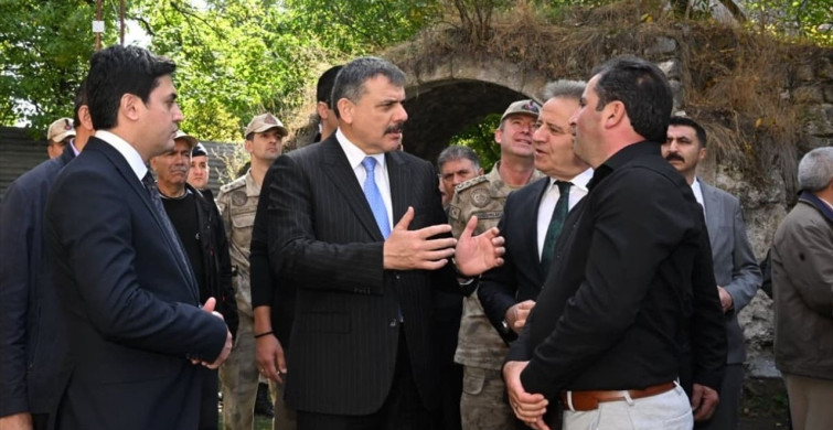 Erzurum Valisi Çiftçi, Tortum ve Uzundere'de İncelemelerde Bulundu