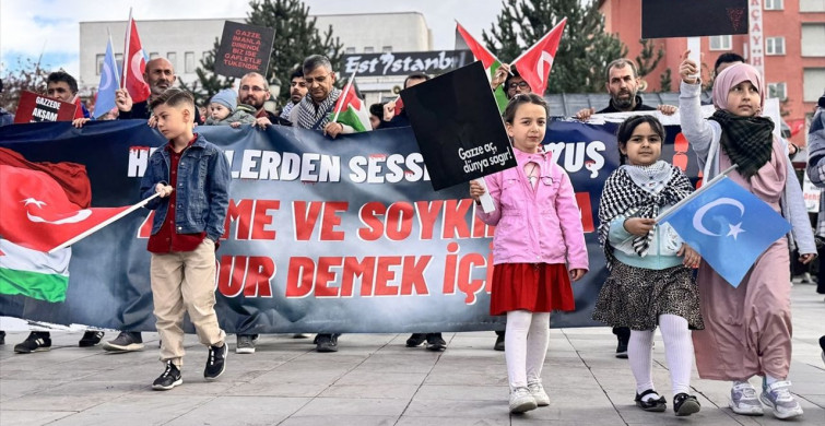 Erzurum'da 97 Haftadır Gazze İçin Yürüyüşler Devam Ediyor