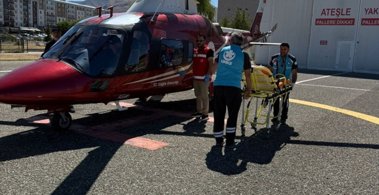 Erzurum'da Acil Durum: Ambulans Helikopter Kalp Krizi Geçiren Hastayı Kurtardı