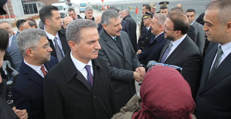 Erzurum'da Bakanlar Tekin ve Çiftçi Coşkuyla Karşılandı