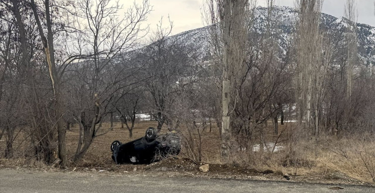 Erzurum'da Devrilen SUV Aracında İki Yaralı