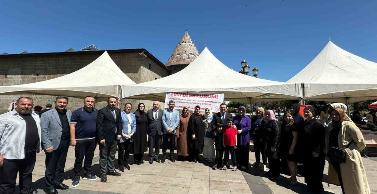 Erzurum'da gönüllü annelerden Ahmet Sami Yıldırım'a destek çarşısı