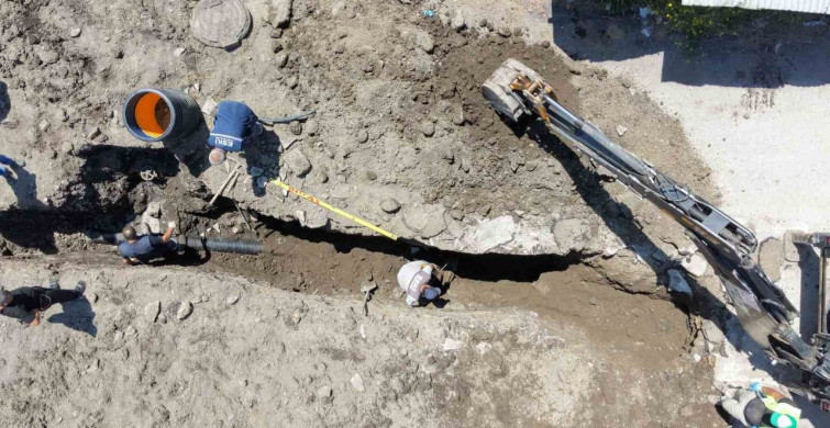 Erzurum'da kanalizasyon kazısında mühimmat bulundu