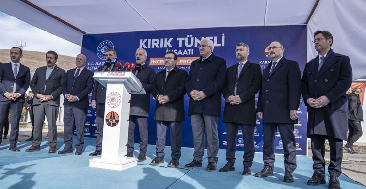 Erzurum'da Kırık Tüneli Projesinin İlerlemesi