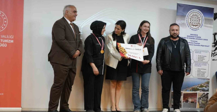 Erzurum'da Liseler Arası Türk Mutfağı Yarışması Düzenlendi
