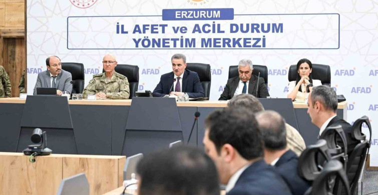 Erzurum'da Sığınak Çalışmaları Koordinasyon Toplantısı
