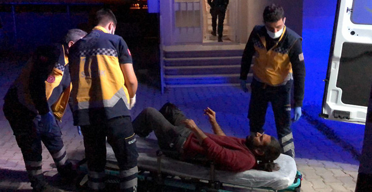Eşiyle Tartışan Adam Kendi Bacağını Bıçakladı