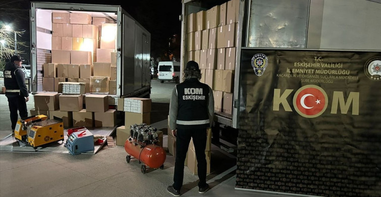 Eskişehir'de Büyük Kaçakçılık Operasyonu: 5 Milyon 860 Bin Makaron Ele Geçirildi
