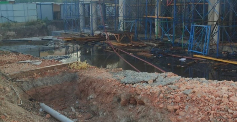 Eskişehir'de inşaatta çıkan yangın kontrol altına alındı