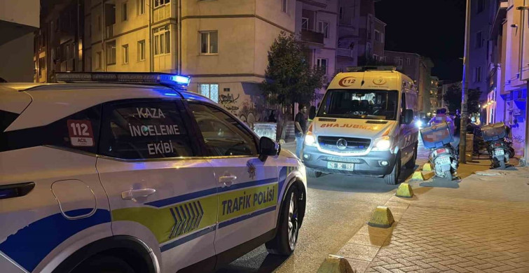 Eskişehir'de motosiklet otomobile çarptı: 1 yaralı