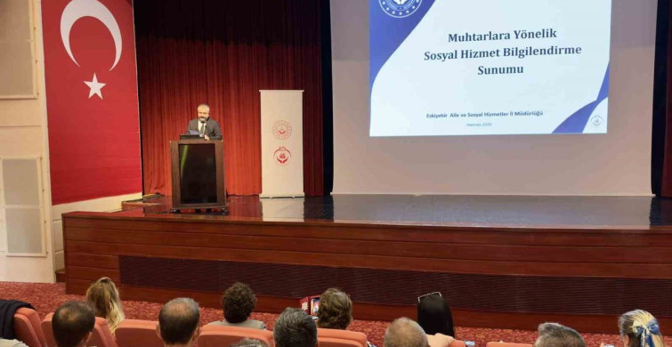 Eskişehir'de muhtarlara kadına yönelik şiddet bilgilendirme toplantısı