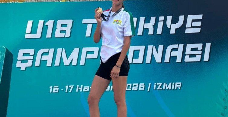Eylül Aygül, U-18 Atletizm Türkiye Şampiyonu oldu