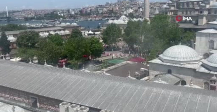 Fatih Eminönü'nde bir iş yerinde yangın çıktı