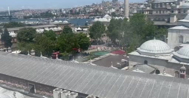 Fatih Eminönü’nde iş yerinde yangın çıktı