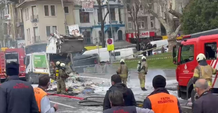 Fatih'te Çöp Kamyonunda Patlama