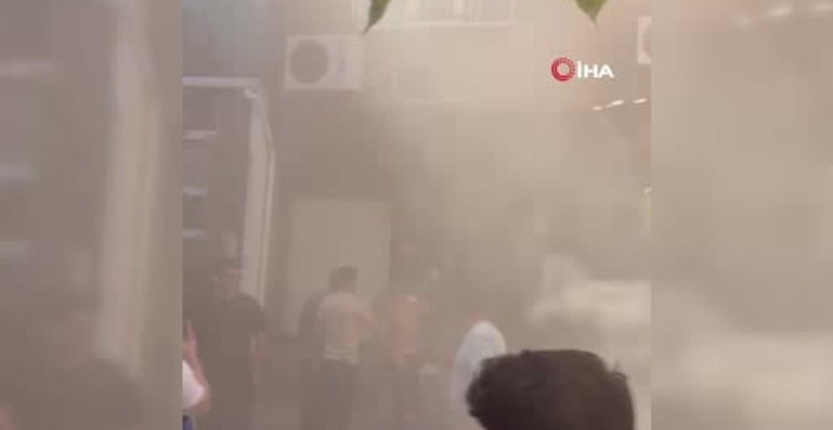 Fatih'te tek katlı tekstil deposunda yangın: 2 kişi dumandan etkilendi