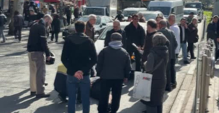 Fatih'te Yaşlı Kadına Otomobil Çarptı