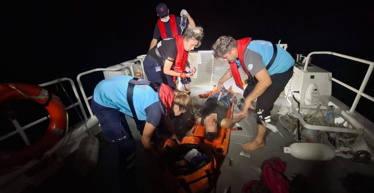Fethiye Açıklarında Yaralıya Acil Tıbbi Tahliye