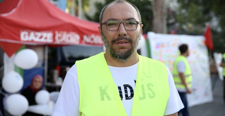 Fethiye'de Filistin Destek Çadırı Kuruldu