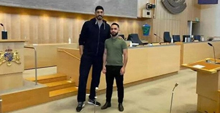 FETÖ'cü Enes Kanter ile PKK yandaşı Daniel Riazat ile İsveç Meclisi'nde!