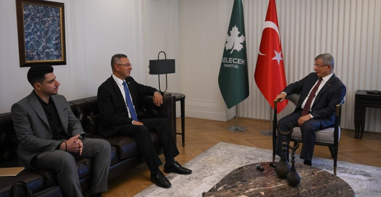 Filistin Büyükelçisi Faed Mustafa'dan Ahmet Davutoğlu'na Veda Ziyareti