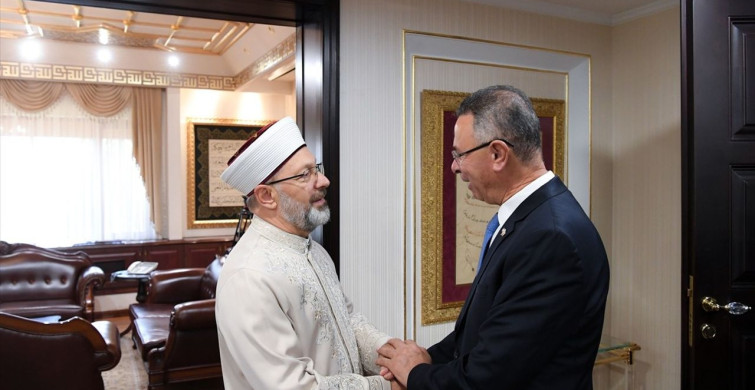 Filistin Büyükelçisi Faed Mustafa'dan Diyanet Başkanı Ali Erbaş'a Ziyaret