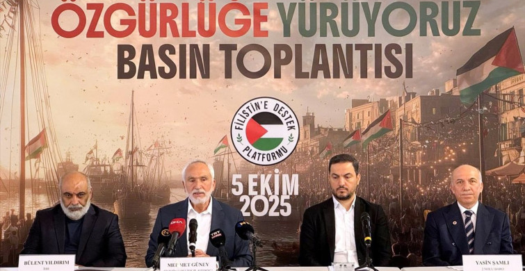 Filistin'e Destek Yürüyüşü: Özgürlüğe Yürüyoruz