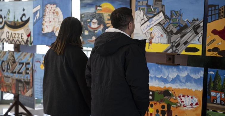 Filistinli Öğrencilerin 'Umut Acıya Direnirken' Sergisi