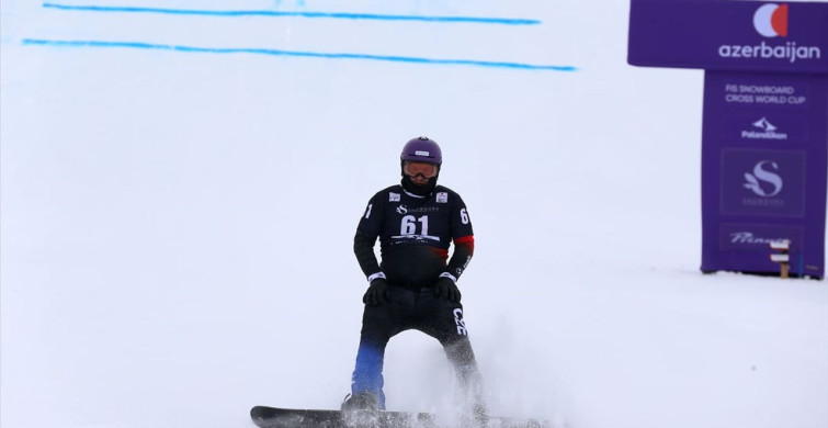 FIS SBX Snowboard Dünya Kupası Erzurum'da Başladı